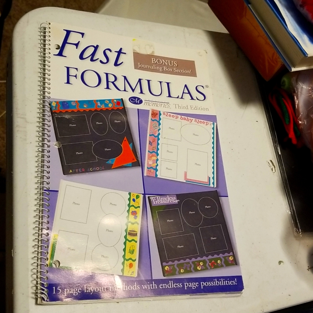 Scrapbooking Fast Formulas bonus Journaling Box Section 15 layout methods